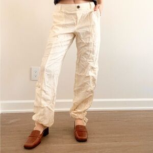 Sincerely Jules Cream Cargo Jogger Pants